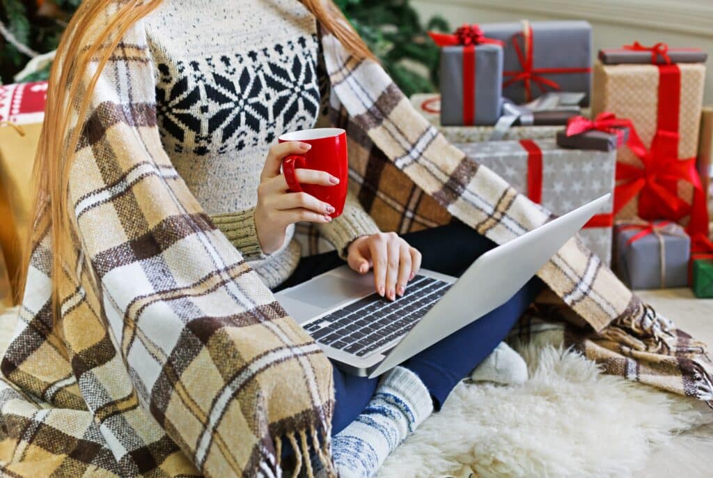 girl on laptop with presents v2