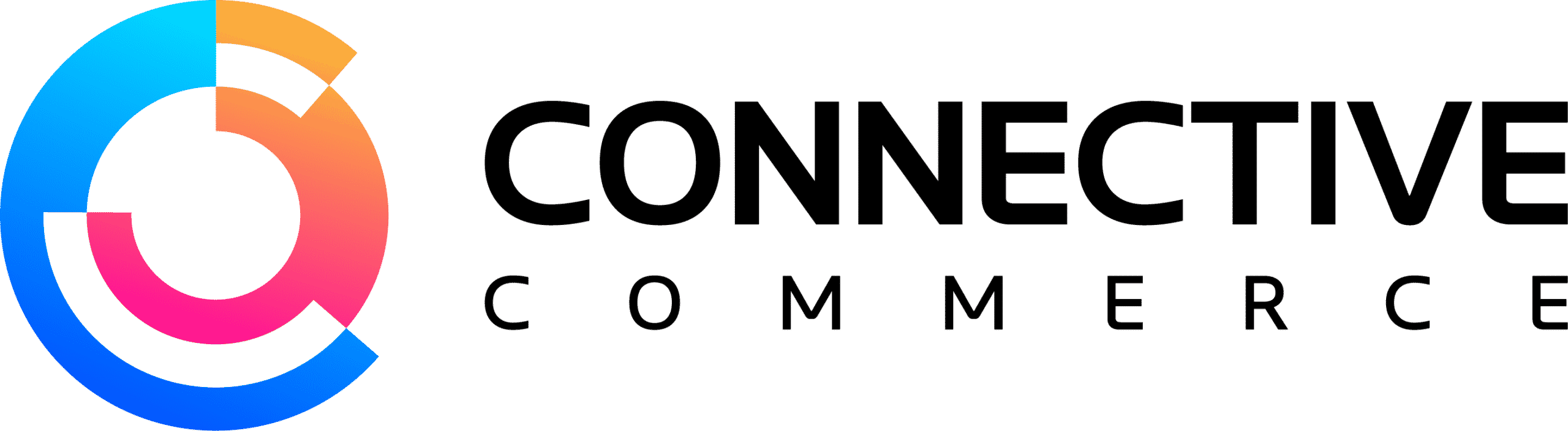 Connective Commerce black text logo design PNG 4